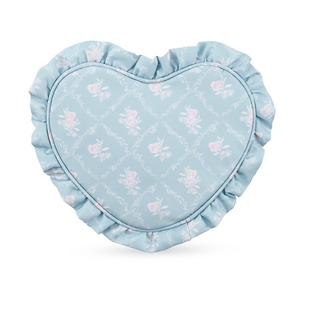 NWT Stoney Clover High Tea Printed Rutfle Heart Pouch